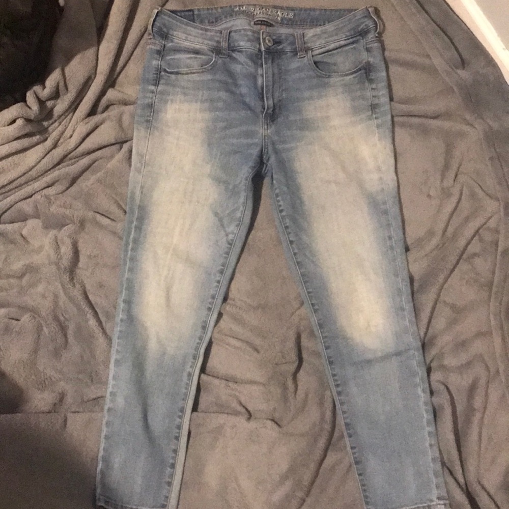 AE Super stretch light wash jeans